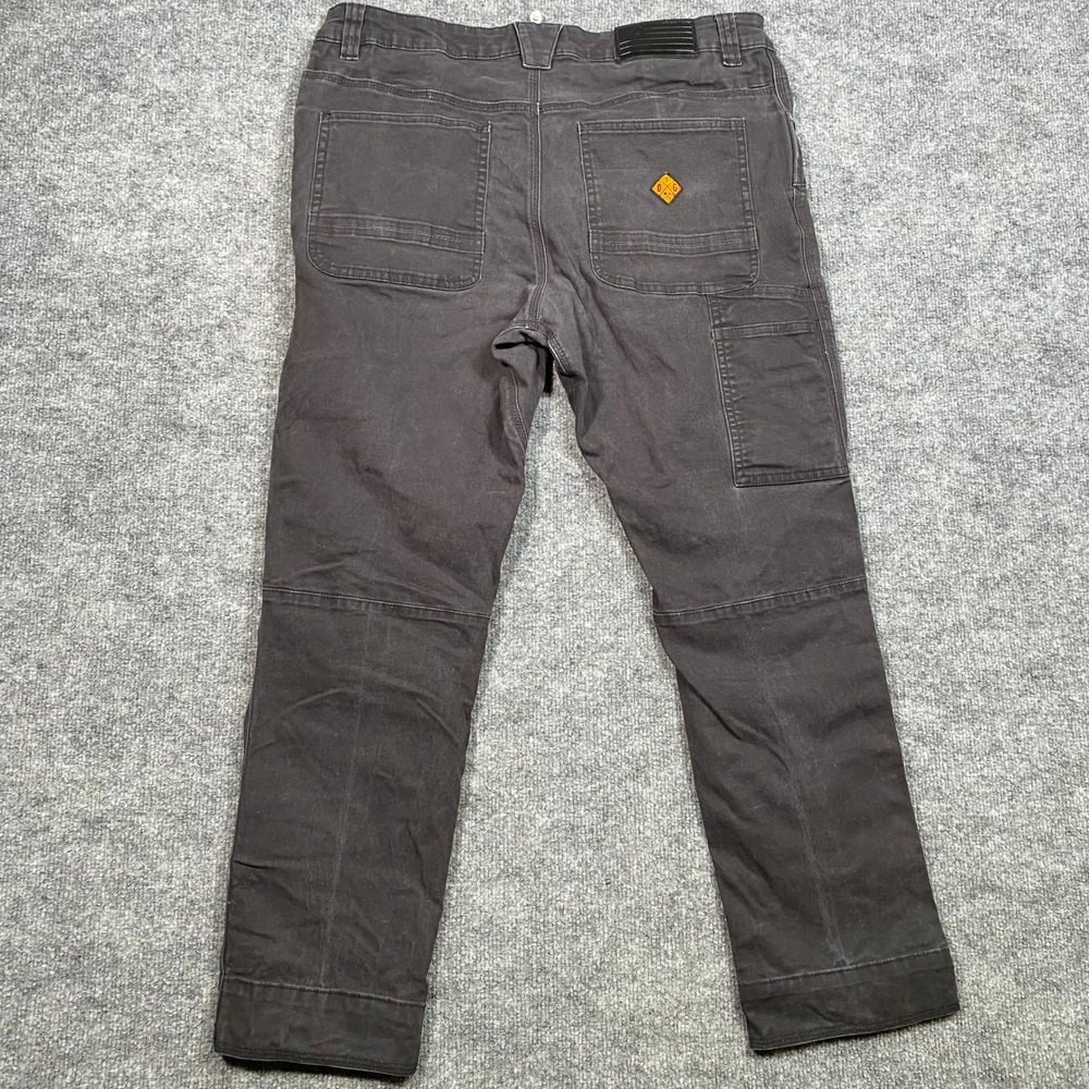 Off The Grid Trailblazer Taper Fit Pants Mens 36x30 Charcoal‎ Grey Workwear